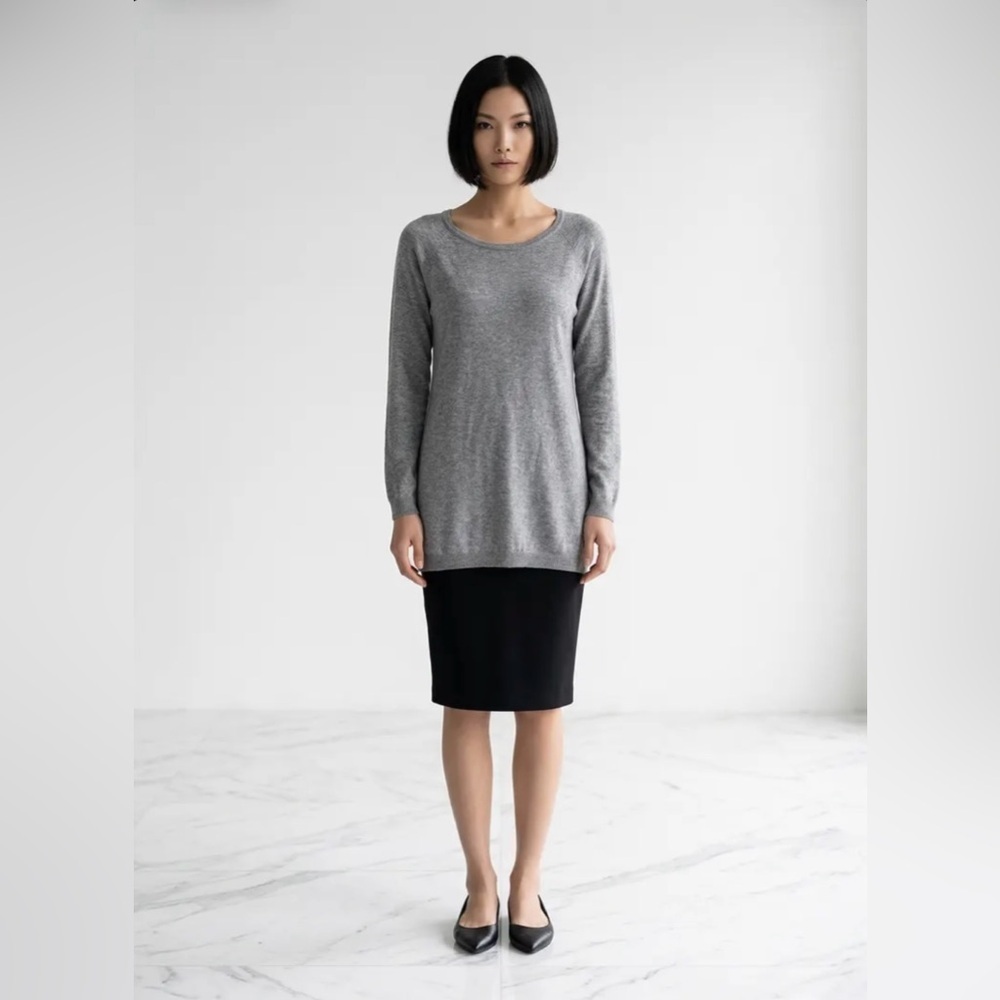 NWT Made in Italy 🇮🇹 Wool Cashmere Blend Sweater/Sweater dress with Gold Zipper